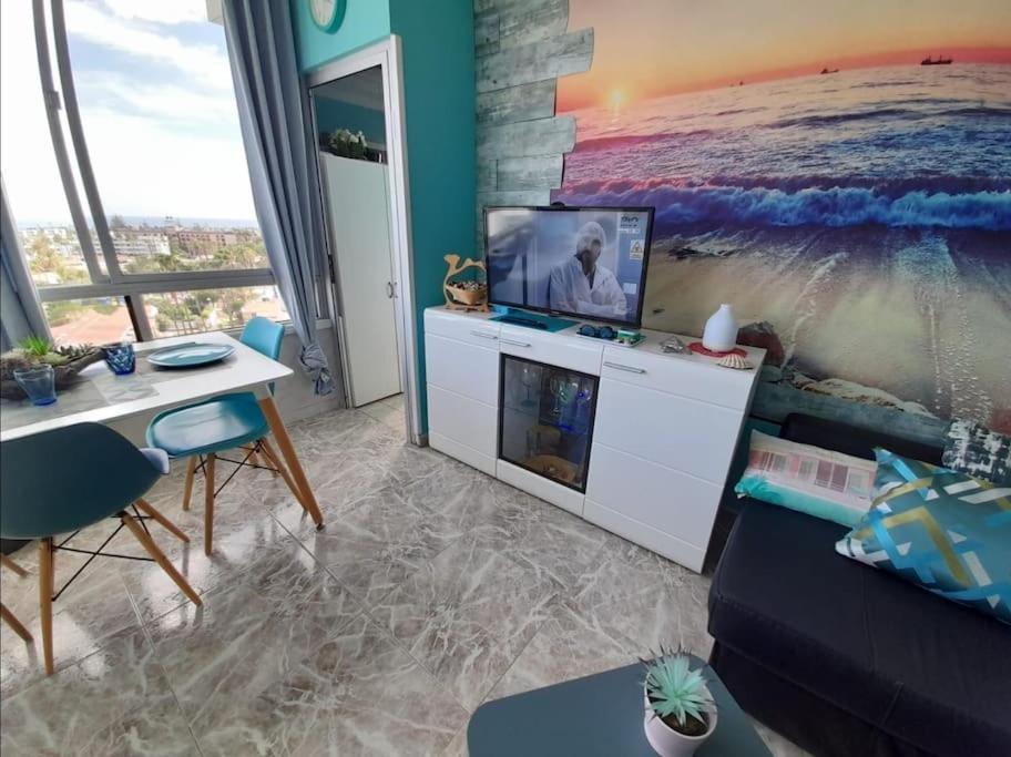 Traumhafte Wohnung Mit Panoramablick Und Pool Playa del Inglés Buitenkant foto