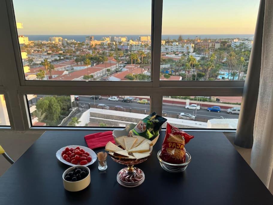 Traumhafte Wohnung Mit Panoramablick Und Pool Playa del Inglés Buitenkant foto