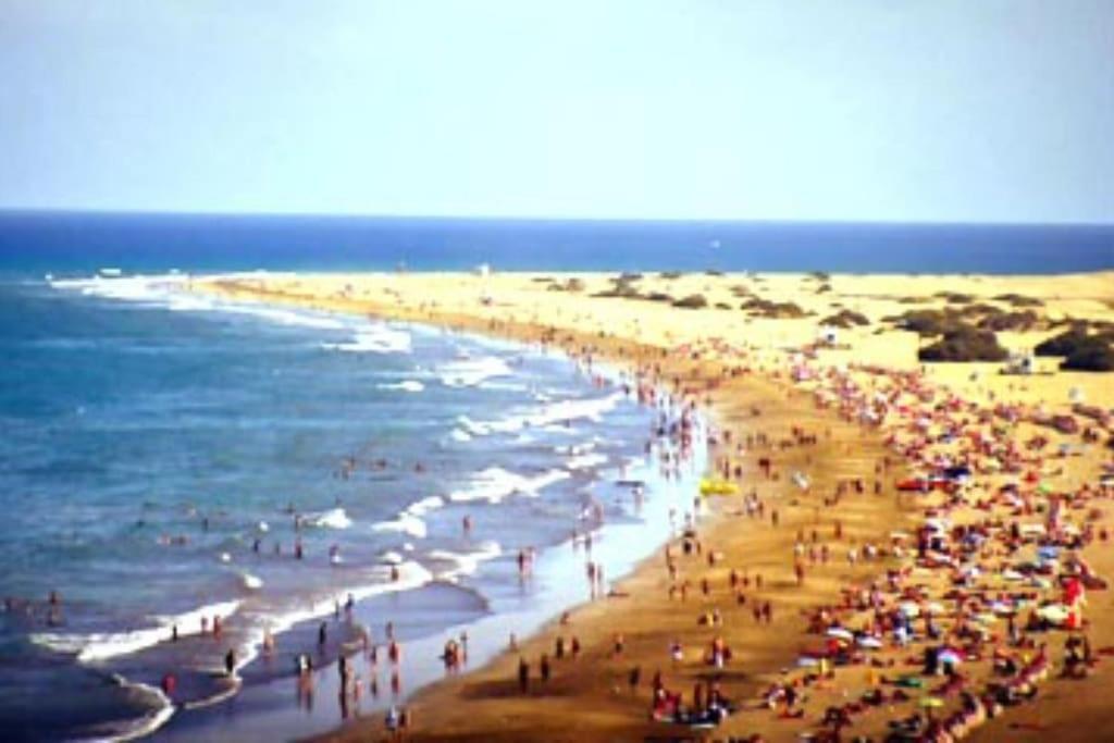 Traumhafte Wohnung Mit Panoramablick Und Pool Playa del Inglés Buitenkant foto