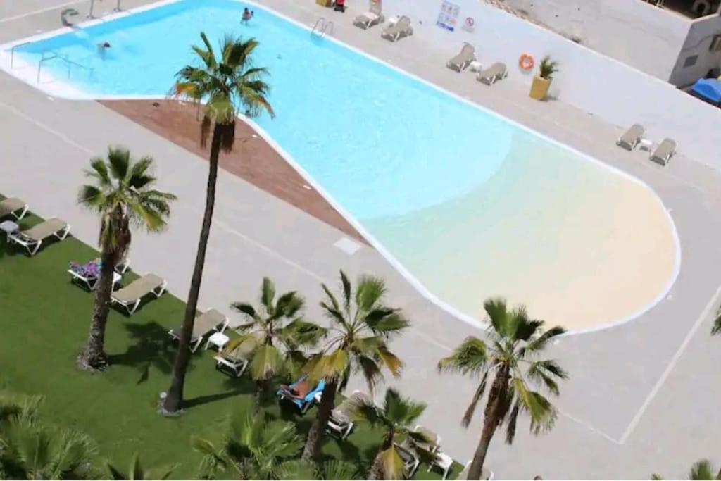 Traumhafte Wohnung Mit Panoramablick Und Pool Playa del Inglés Buitenkant foto